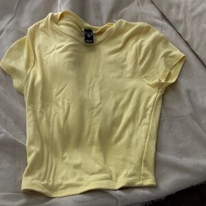 Windsor Soft Yellow Ribbed Tee